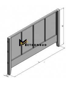 Паркан залізобетонний П5В